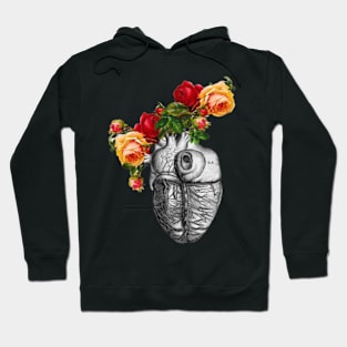 Flower pot heart - Digital drawing - Color Hoodie